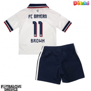 Bayern Munich Nathaniel Brown #11 Dětské Venkovní dres komplet 2026-27 Krátký Rukáv (+ trenýrky)